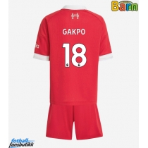 Liverpool Cody Gakpo #18 Hjemmedraktsett Barn 2025-26 Kortermet (+ Korte bukser)